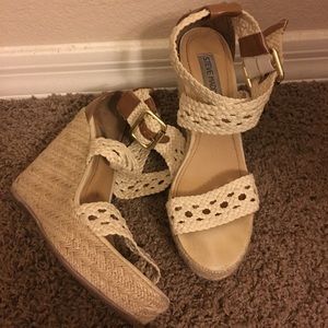 Steve Madden Crochet Wedges